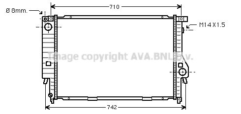 AVA QUALITY COOLING Радиатор, охлаждение двигателя BW2164